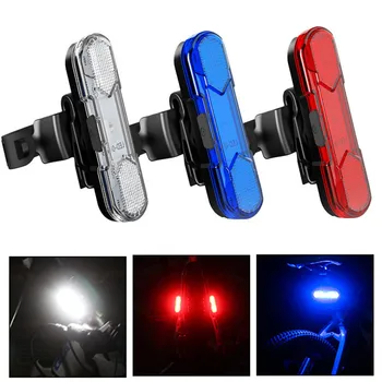 Vízálló Kerékpár Világítás Kerékpár Lámpa USB Újratölthető LED-es Hátsó Kerékpározás Figyelmeztető Lámpa Este Kerékpár hátsó Lámpa Kerékpáros
