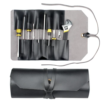 WESSLECO PVC Eszköz, Roll-Up Tasak Multi Zsebében Multifunkcionális Toolkit Csavarkulcs Roll Tok Eszköz Cipzár Hordozó Táska Tároló Zsák