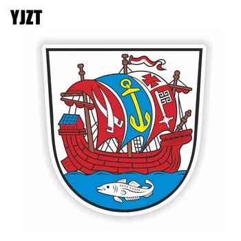 YJZT 10.5 CM*11.1 CM Személyiség Vicces Bremerhaven címer Autó Matrica Tartozékok Matrica 6-2015
