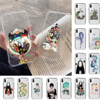 YNDFCNB Rajzfilm Studio Ghibli chihiro szellemországban Telefon tok iPhone 11 12 pro XS MAX 8 7 6 6 Plusz X 5S SE 2020 XR borító
