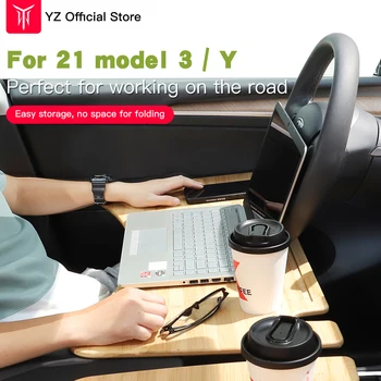YZ A Tesla Model 3-as Asztal Íróasztal Autó Kormánykerék Laptop Tálca a Tesla Model Y Model3 ModelY Élelmiszer Asztal, Hordozható, Irodai Asztal