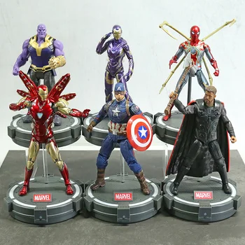 ZD Játékok Marvel Avengers vasember MK85 MK49 Pepper Potts Amerika Kapitány, Thor Pókember Fekete Párduc Gyűjtemény akciófigura