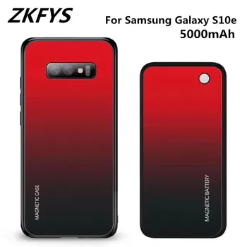 ZKFYS Portable Power Bank tok Samsung Galaxy S10e Akkumulátor Fedelét, 5000mAh Vezeték nélküli Töltés Akkumulátor Esetben Mágneses Powerbank