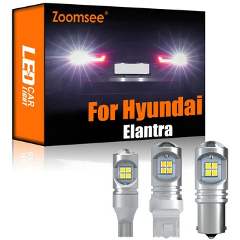 Zoomsee 2db Fehér Fordított LED Hyundai Elantra XD HD MD UD HIRDETÉS 2001-2020 Canbus Külső Backup Light Farok Izzó Auto Lámpa Készlet