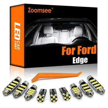 Zoomsee Belső LED Ford Edge 2007-2014 Canbus Jármű Izzó Beltéri Dome Térkép Olvasás Csomagtartóban Fény Hiba Ingyenes Auto Lámpa Alkatrész