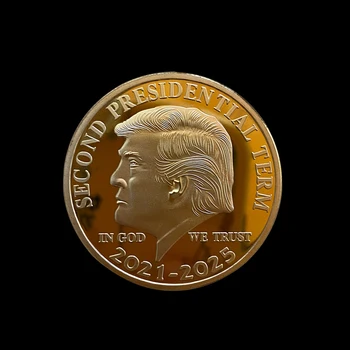 Érme, Donald J. Trump Megemlékező Amerika 45 Elnök Újdonság Érme Gyűjthető Érmék Második Elnöki Ciklus 2021-2025