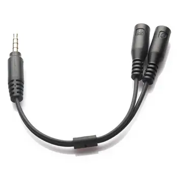 Új, 3,5 mm-es Jack Férfi-Nő Fülhallgató, Audio Splitter, hogy Micrphone Karaoke Adapter Kábel PC Telefon