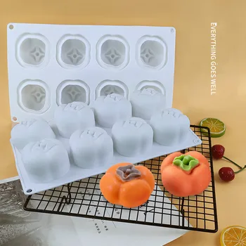 Új 3D-s Datolyaszilva Alakú Fondant Szilikon forma Gipsz Tortát Díszítő DIY Sütés Eszközök Szilikon Penész Kézzel készített Penész Eszközök