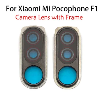 Új, A Xiaomi Pocophone F1 / Poco F1-es Hátsó Kamera Üveg objektívvédő A Keret Jogosultjának a Matrica Csere Alkatrészek