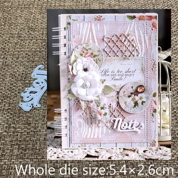 Új Design Kézműves fémforgácsolási Meghal vágott meghalni lengyel szó notebook Scrapbooking Album Papír DIY Kártya Kézműves Dombornyomás Meghalni Darabok