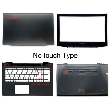 Új Lenovo Y50-70 Y50 Nem érint a AM14R000400 Laptop hátlap Előlapot Palmrest Alsó Esetben A B C D Borító Fekete