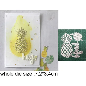Új Meghal A 2021 Ananász Teknős levél fémforgácsolási Meghal Stencil Diy Scrapbooking meghal Dombornyomás Paper Craft Meghal Kártya Készítés