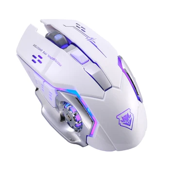 Új Vezeték nélküli Egér Töltés Gaming Mouse Néma Háttérvilágítású Mechanikus Egér Ergonomikus Optikai Számítógép Tartozékok Pc Laptop