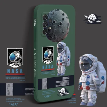 Űrhajós Esetben A Samsung A72 A52 A42 A22 A32 A21S A02S A12 A02 A71 a51-es A41 A31 S20 S21 FE S10 S9 Ultra Plus Telefon hátlapját