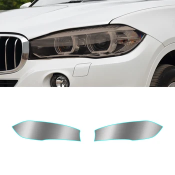 A BMW X6 F16 G06 2015-2021 Autó Fényszóró Árnyalat Fekete fóliát Védelem Átlátszó TPU Vinil-Wrap Matrica Tartozékok