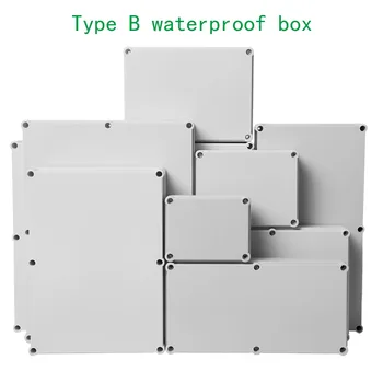 B-típusú nagy vízhatlan doboz csatlakozó doboz ABS műanyag villamosmérnöki tároló doboz elektronikus shell kerti eszköz doboz